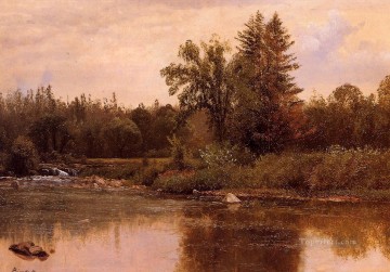 Albert Bierstadt Painting - Landscape New Hampshire Albert Bierstadt